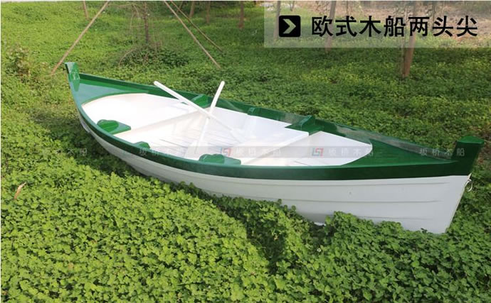 廠家直銷兩頭尖手劃歐式木船 旅游景觀裝飾道具船 釣魚捕漁船
